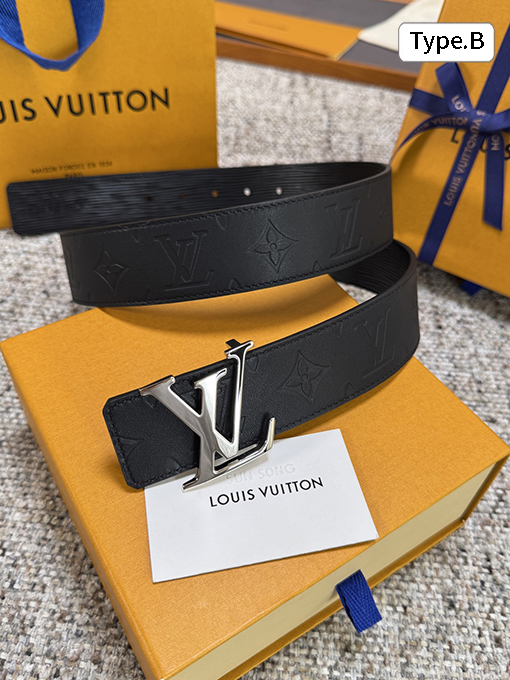 ルイヴィトン プレーンエンボスの水面波紋ベースシリーズベルト