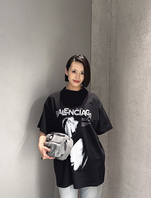 バレンシアガブランドスーパーコピー Balenciaga キャラクターアートプリント半袖Tシャツ