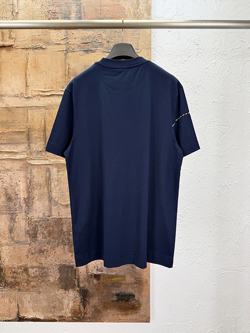 フェンディ カラーブロック刺繍り半袖Tシャツ