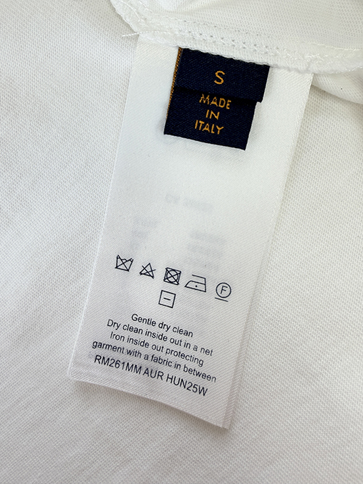 ルイヴィトン 金糸の花柄刺繍り半袖Tシャツ