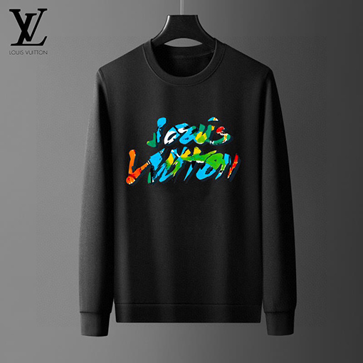 ルイヴィトン LOUIS VUITTON 最新の人気のトレンドクルーネックのスウェットシャツとパンツのセット