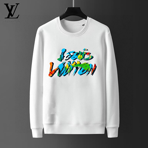 ルイヴィトン LOUIS VUITTON 最新の人気のトレンドクルーネックのスウェットシャツとパンツのセット