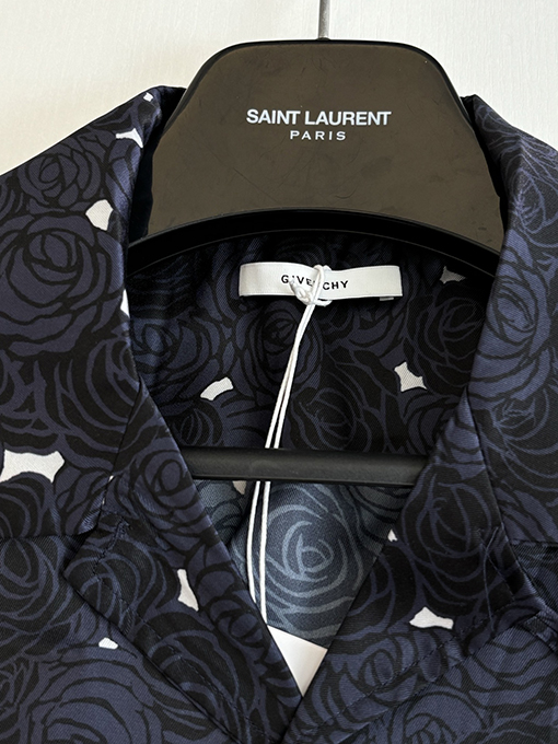 ジバンシイコピー 春夏コレクション ローズプリント ボウリング半袖シャツ