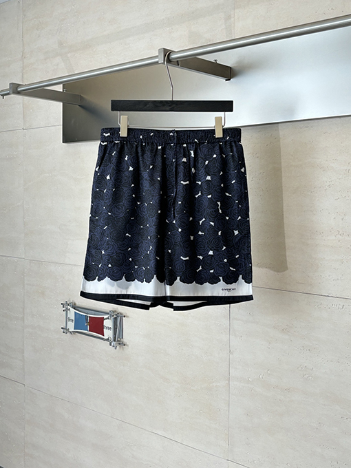 ジバンシイ サマーコレクション ローズプリント カジュアルショーツ