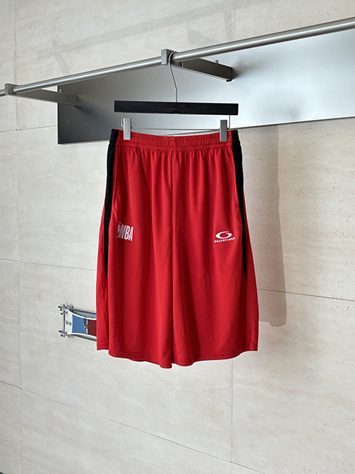 バレンシアガ Balenciaga NBA コラボレーションシリーズ円形刺繍入りゆったりカジュアルショーツ