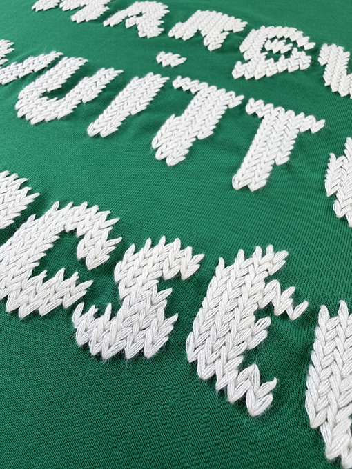 ルイヴィトン LOUIS VUITTON ウール刺繍りレター半袖Tシャツ