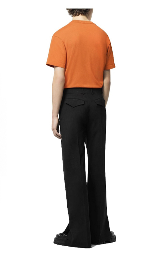 ルイヴィトン LOUIS VUITTON 刺繍ピンロゴ入りニット半袖Tシャツ