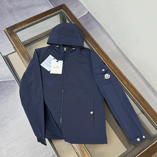 モンクレール Etiache フード付きジャケット トレンチコート