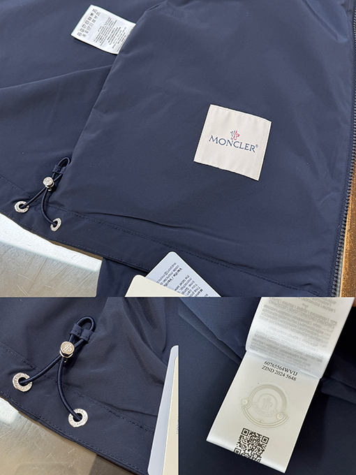 モンクレール Etiache フード付きジャケット トレンチコート