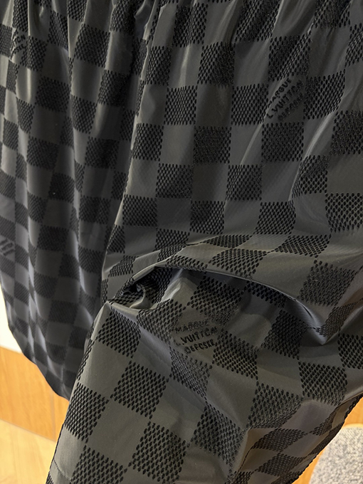 ルイヴィトン チェック柄ジャカード織りのドローストリングショーツ