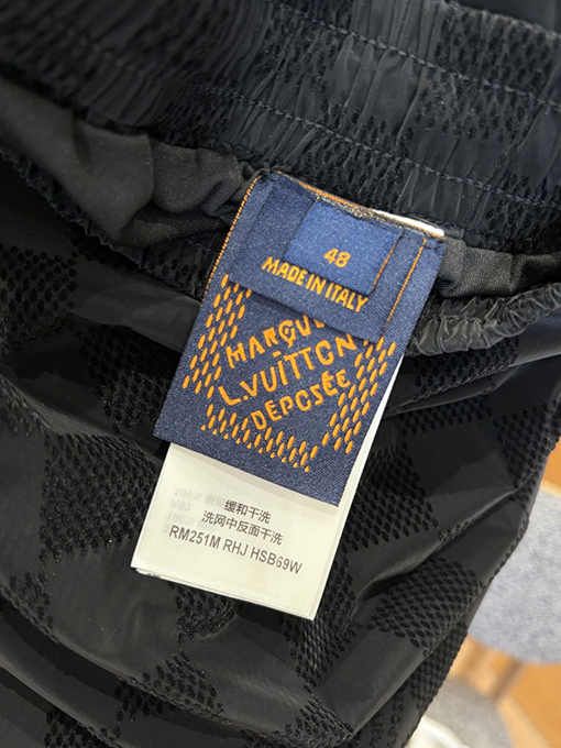 ルイヴィトン チェック柄ジャカード織りのドローストリングショーツ