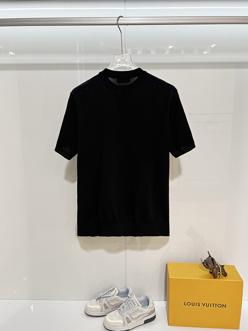 エルメスブランドスーパーコピー カラーブロックカラーの半袖ニットセーター