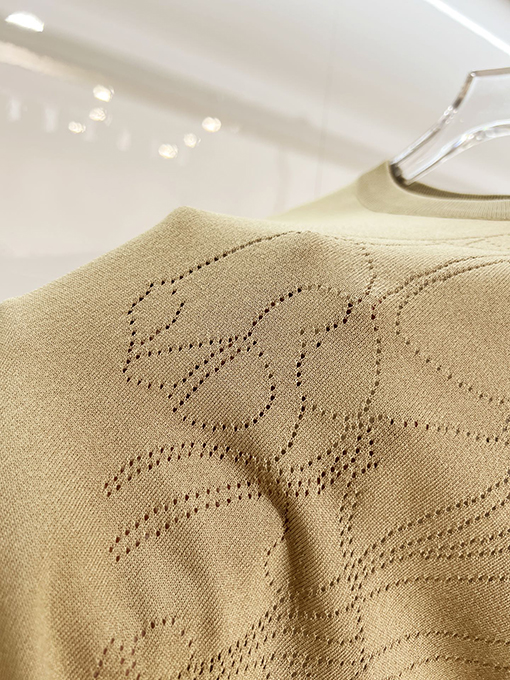 エルメスブランドスーパーコピー カラーブロックカラーの半袖ニットセーター