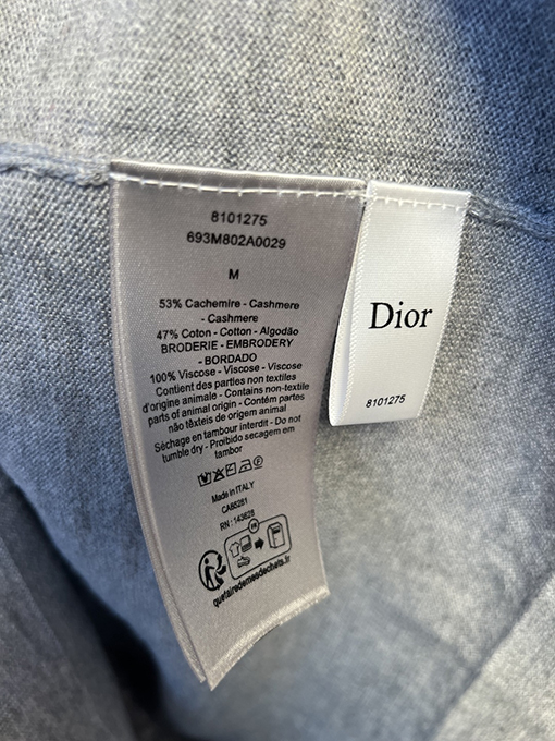 ディオール Dior 新モデルロゴ刺繍りニット半袖ポロシャツ