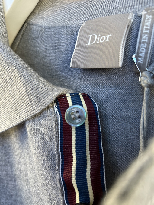 ディオール Dior 新モデルロゴ刺繍りニット半袖ポロシャツ