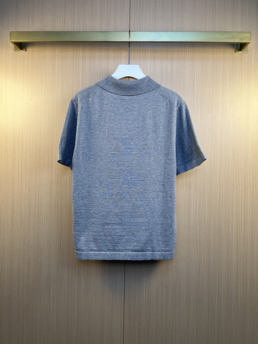 ディオール Dior 新モデルロゴ刺繍りニット半袖ポロシャツ