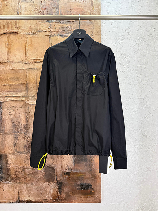 フェンディスーパーコピー ドローストリング付き長袖シャツ