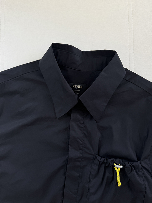 フェンディスーパーコピー ドローストリング付き長袖シャツ