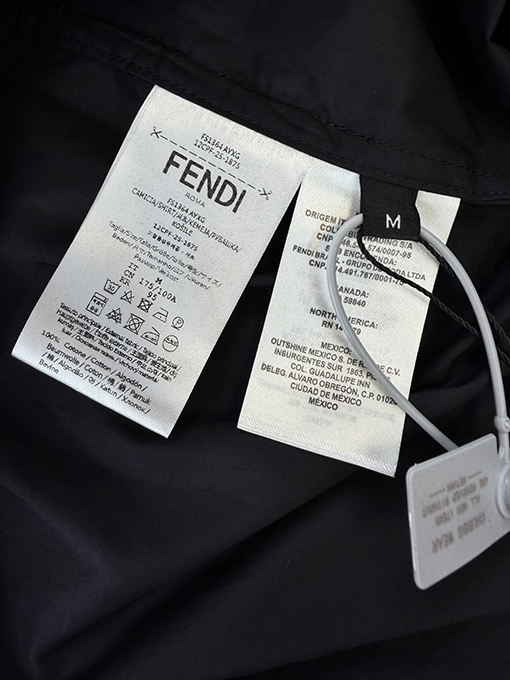 フェンディスーパーコピー ドローストリング付き長袖シャツ