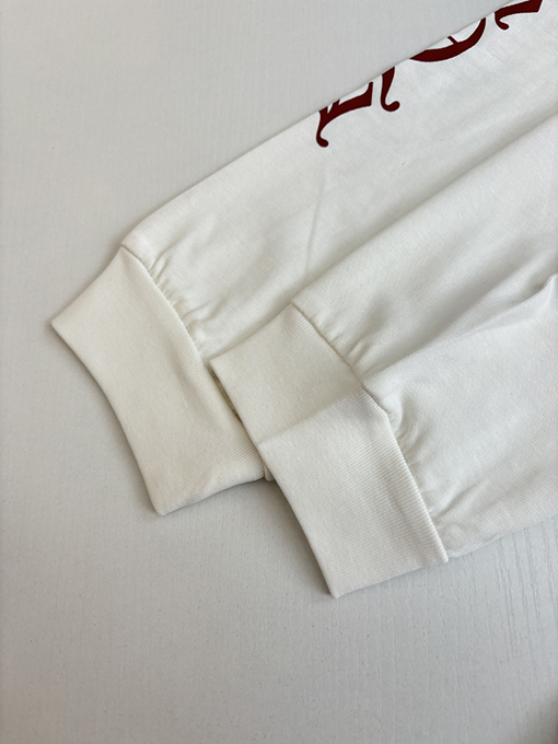 クロムハーツ サンスクリット文字のロゴ入りクロスプリント長袖シャツ