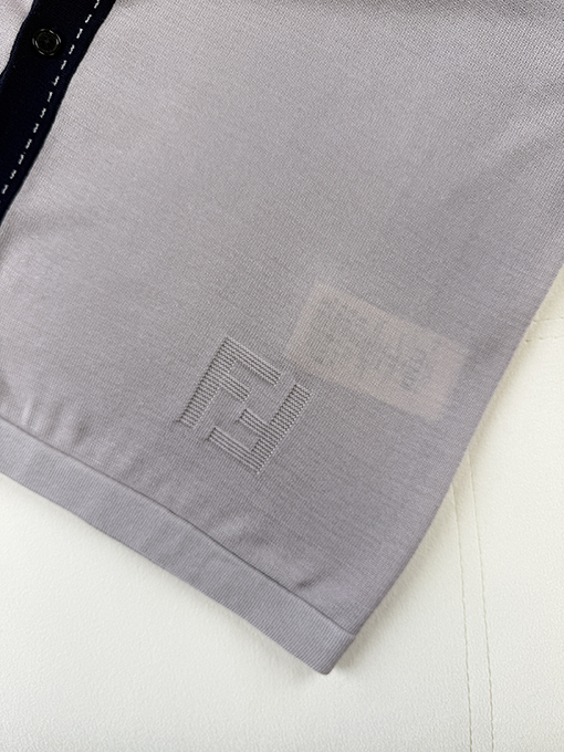 フェンディ ジャカードニットの半袖シャツ