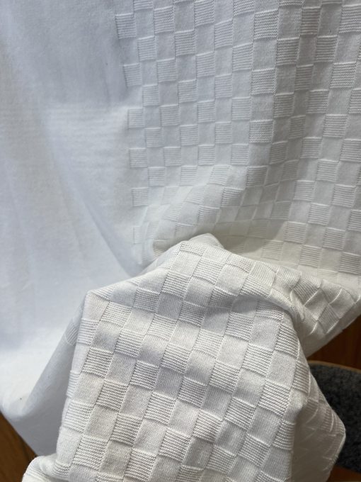 ルイヴィトンコピー チェック柄ジャカードニットの半袖ポロシャツ