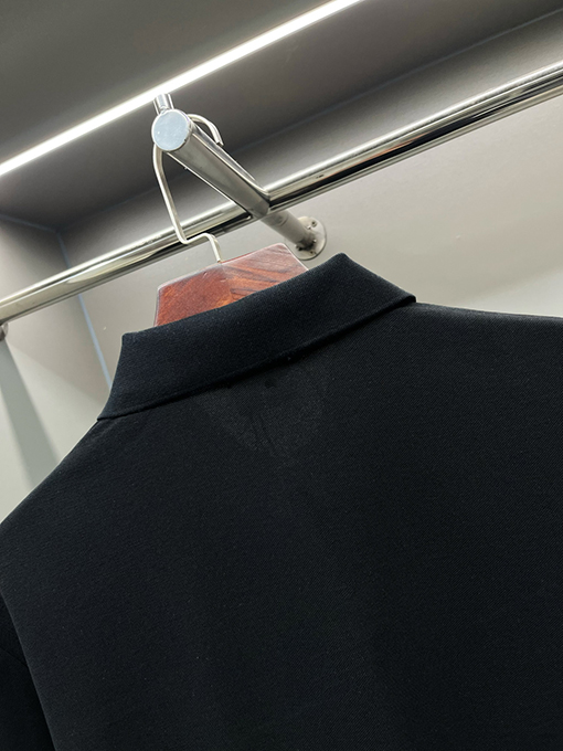 バーバリー BURBERRY バーバリー クラシックのストライプ柄オープンフロントピケメッシュコットン半袖ポロシャツ