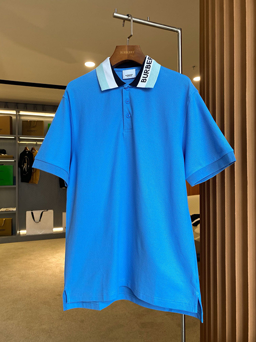 バーバリースーパーコピー BURBERRY クラシックなロゴ入りピケメッシュコットン半袖ポロシャツ