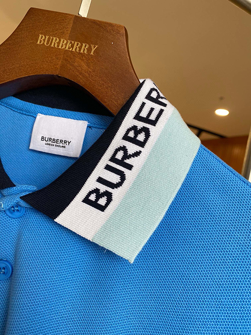 バーバリースーパーコピー BURBERRY クラシックなロゴ入りピケメッシュコットン半袖ポロシャツ