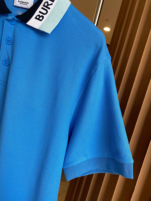 バーバリースーパーコピー BURBERRY クラシックなロゴ入りピケメッシュコットン半袖ポロシャツ