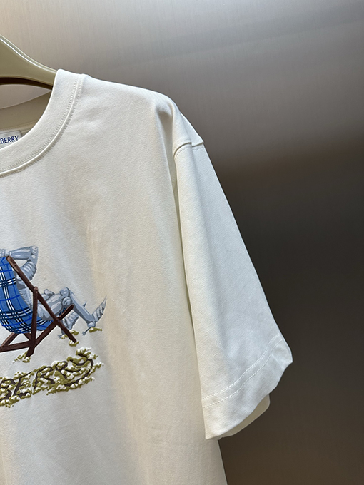 バーバリー ビーチラウンジチェア用クルーネック半袖Tシャツ