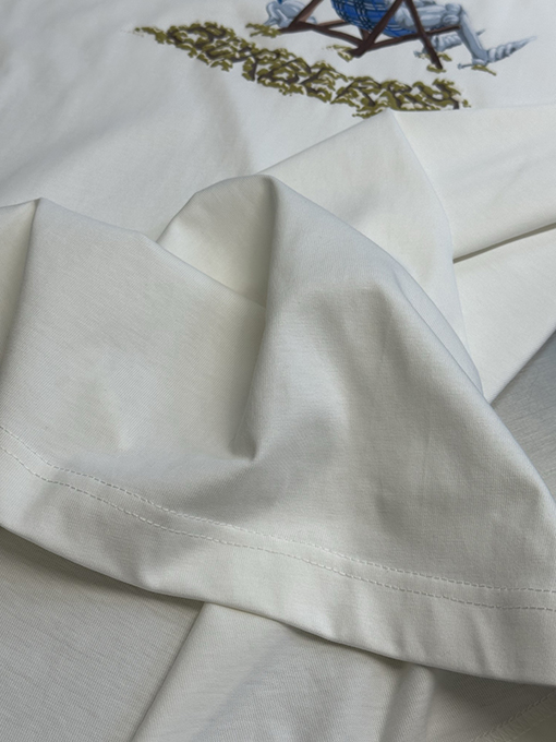 バーバリー ビーチラウンジチェア用クルーネック半袖Tシャツ