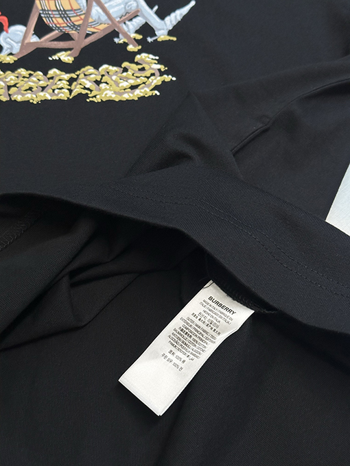 バーバリー ビーチラウンジチェア用クルーネック半袖Tシャツ