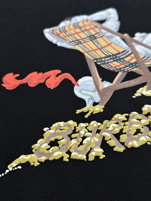 バーバリー ビーチラウンジチェア用クルーネック半袖Tシャツ