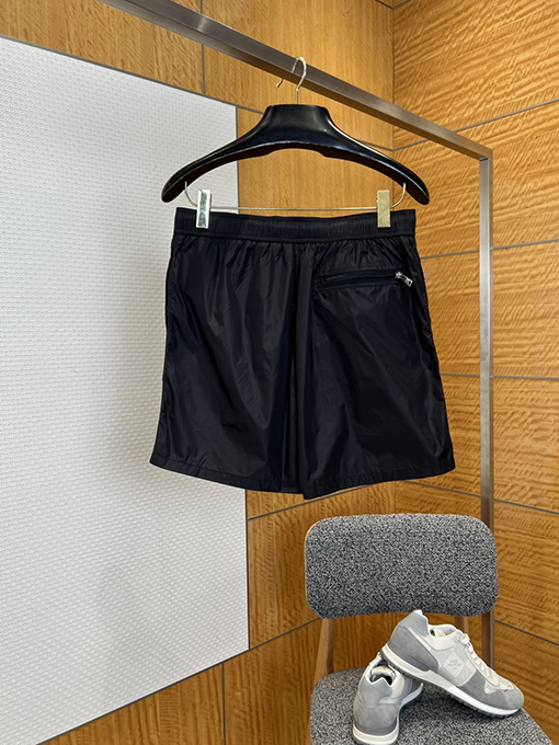 プラダスーパーコピー 三角形のラベルが付いたドローストリング付きカジュアルショーツ