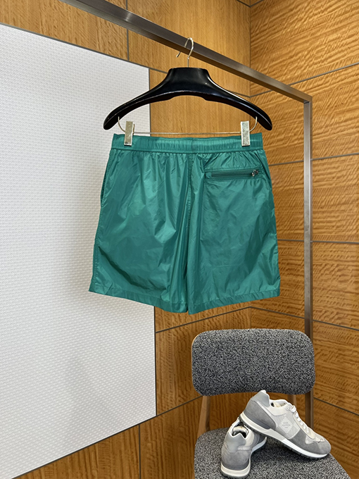 プラダスーパーコピー 三角形のラベルが付いたドローストリング付きカジュアルショーツ