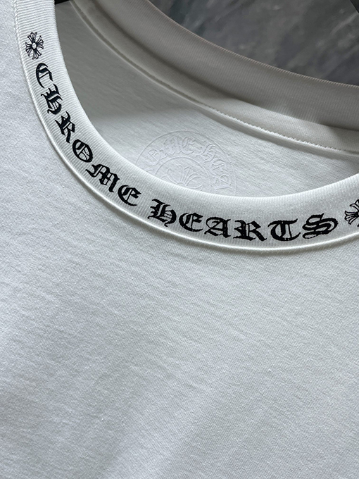 クロムハーツコピー レターカラーロングレタークロススリーブの半袖Tシャツ