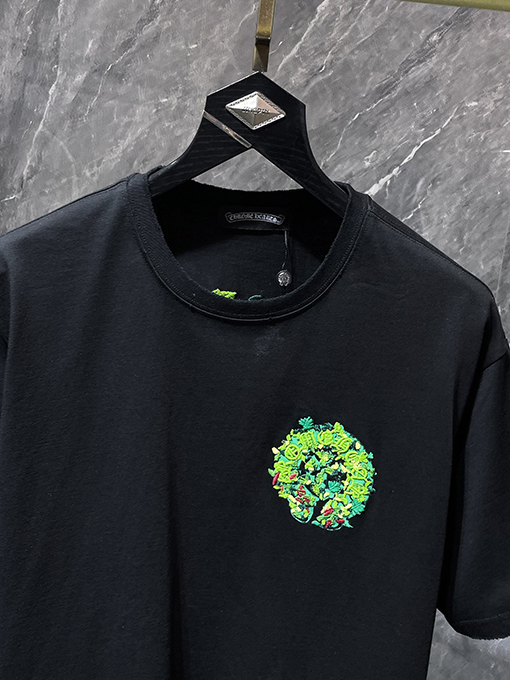 クロムハーツ カラフルな蹄鉄の刺繍り半袖Tシャツ