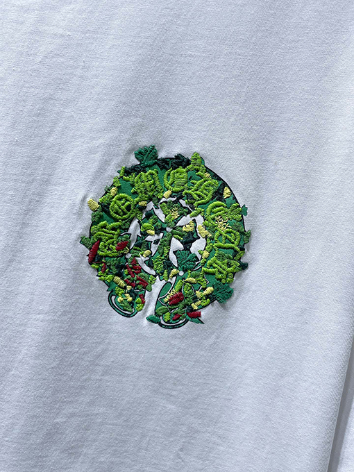 クロムハーツ カラフルな蹄鉄の刺繍り半袖Tシャツ