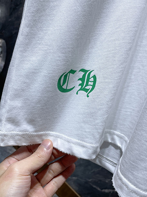 クロムハーツ カラフルな蹄鉄の刺繍り半袖Tシャツ