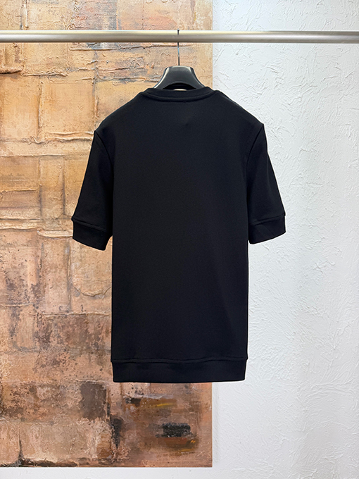 エルメスブランドスーパーコピー Hermes 刺繍アップリケ付き半袖Tシャツ