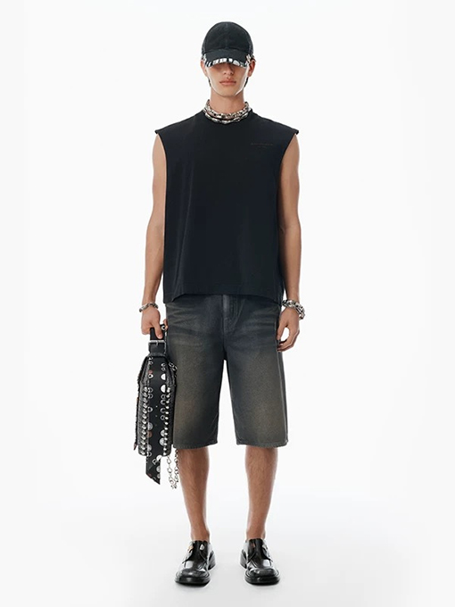 アレキサンダーワンコピー Alexander Wang 刺繍文字ロゴ入りベスト