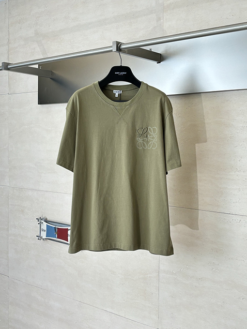 ロエベ Anagram 刺繍入りクルーネック半袖Tシャツ