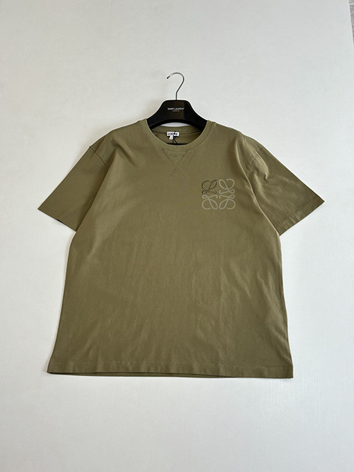 ロエベ Anagram 刺繍入りクルーネック半袖Tシャツ