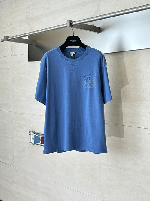 ロエベ Anagram 刺繍入りクルーネック半袖Tシャツ