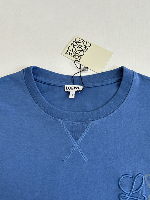 ロエベ Anagram 刺繍入りクルーネック半袖Tシャツ