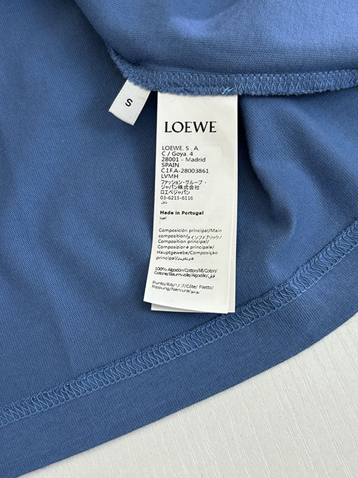 ロエベ Anagram 刺繍入りクルーネック半袖Tシャツ