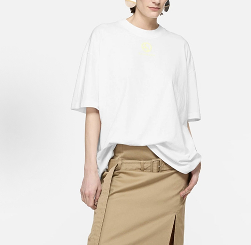 アクネストゥディオズスーパーコピー Acne Studios プリントロゴ入りクルーネック半袖Tシャツ