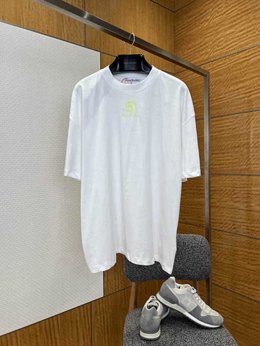 アクネストゥディオズスーパーコピー Acne Studios プリントロゴ入りクルーネック半袖Tシャツ