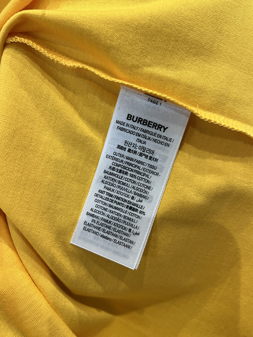 バーバリーコピー BURBERRY デイジーの文字刺繍りクルーネック半袖Tシャツ